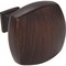 Jeffrey Alexander 1-3/8" Overall Length Brushed Oil Rubbed Bronze Square Audrey Cabinet Knob 278L-DBAC - alternate 7